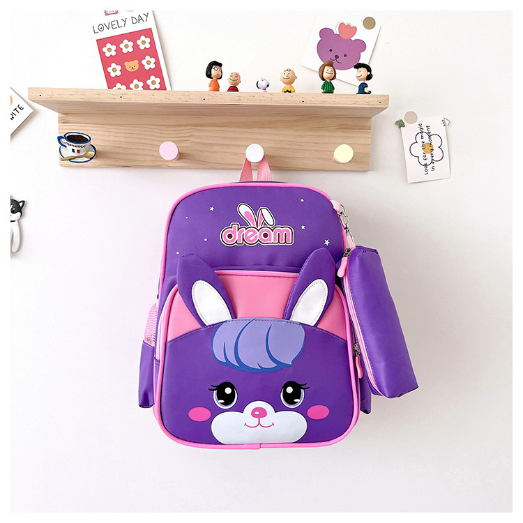 New Animal Kindergarten Backpack Cute Cartoon Children Backpack Student Backpack Holiday Gift Factory Wholesale