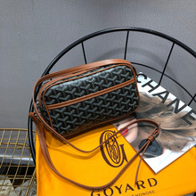 Goyard/戈雅经典款Y字logo印花小方包相机包饭盒包男女单肩斜挎包