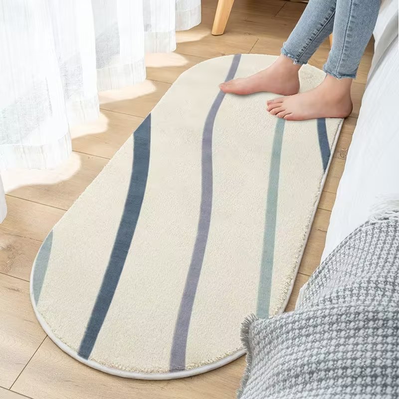 Bedroom Bedside Blanket Girl Room Cream Style Pile Floor Covering Lamb Wool Thickened Living Room Coffee Table Mat Dry Cleaning