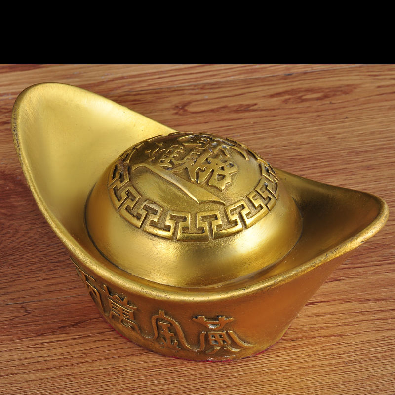 铜元宝摆件金元宝家居客厅装饰品乔迁新居礼物办公室开业礼品