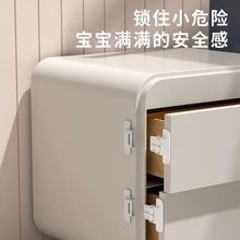 冰箱门闭门器安全卡扣自动锁免打孔通用型冰箱门关不严宝宝防开器