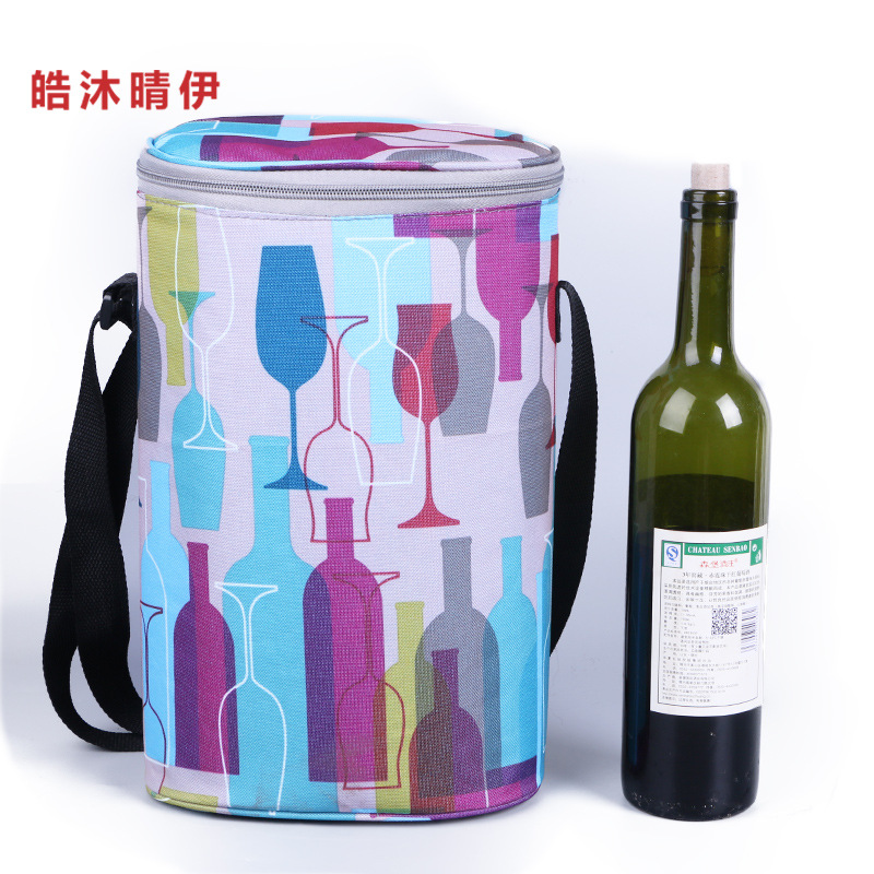 Wine Thermal Bag Cooler Bag Thickened Cold Preservation Ice Pack Insulated Bag Portable Champagne Wine Storage Bag