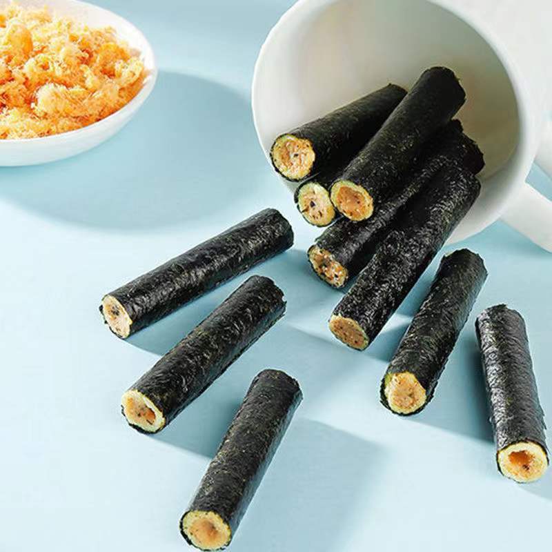 一斤海苔卷肉松卷零食海苔夹心脆500g海味网红零食儿童整箱-阿里巴巴