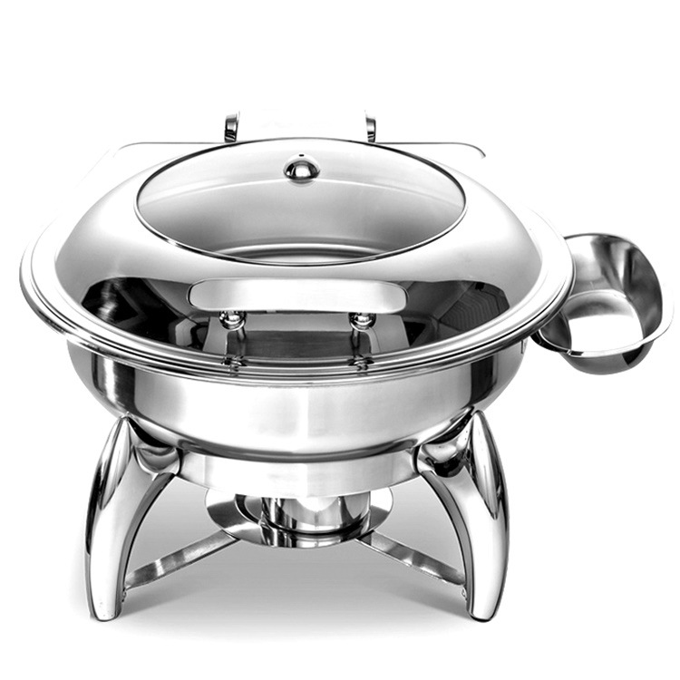 atosa圆形玻璃盖自助餐炉at52293 餐厅保温炉自选餐厅掀盖布菲炉