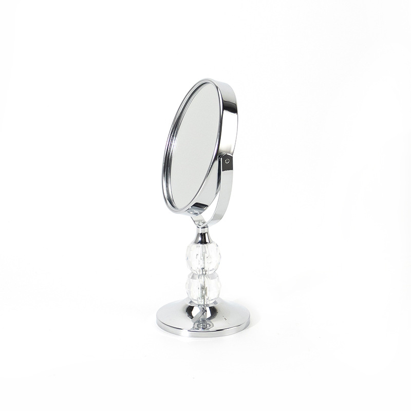 Desktop Makeup Mirror Desktop Vanity Mirror Beauty Gift 3-Inch Small Table Mirror Printed Logo Portable Double-Sided Small Table Mirror