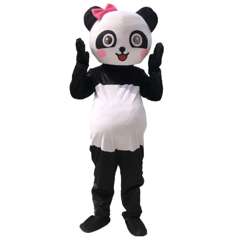 人偶服装可爱网红大熊猫卡通成人行走人玩偶套装幼儿园活动玩偶服