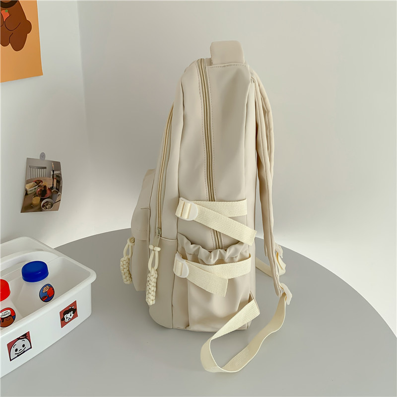 Simple All-Match Ins Backpack Female Large Capacity High School Student Junior's Schoolbag College Student Computer Backpack Female