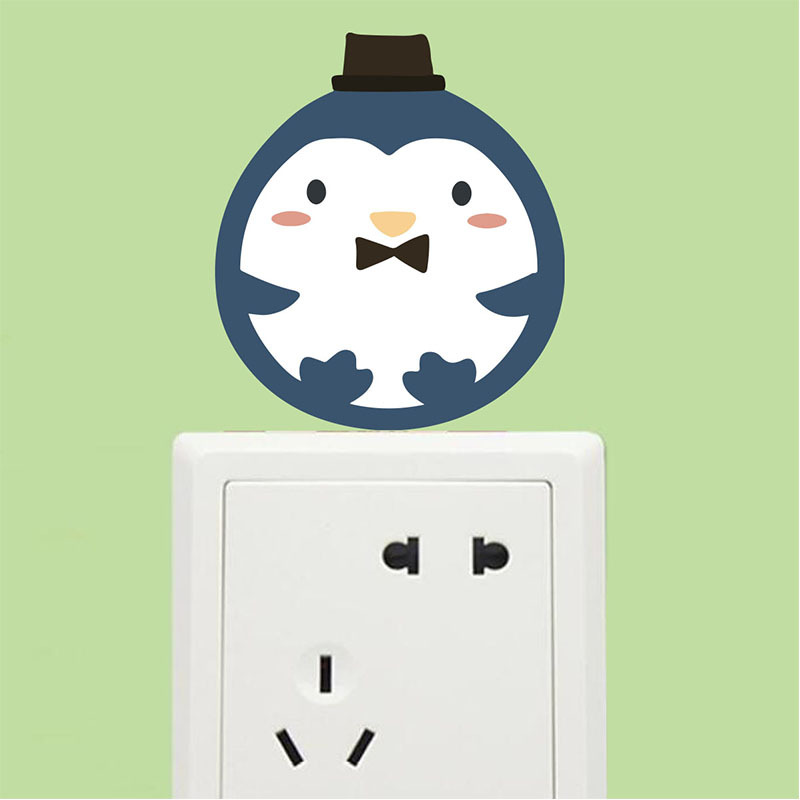 新款风趣创意开关插座美化装饰墙贴跨境速卖通代发-阿里巴巴