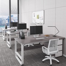 职员办公桌简约现代办公室双人员工位单人桌椅组合简易台式电脑桌