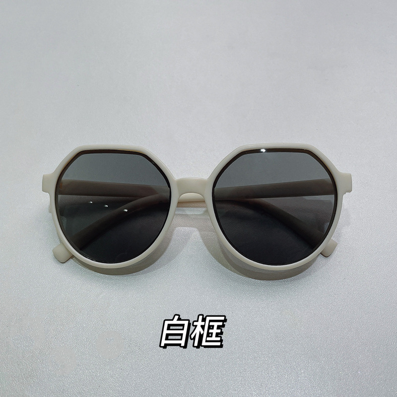 2024 New Kid's Eyewear Male and Female Baby Sun-Proof Retro Trendy Street Shot Sunglasses Sun-Proof UV-Proof Sunglasses