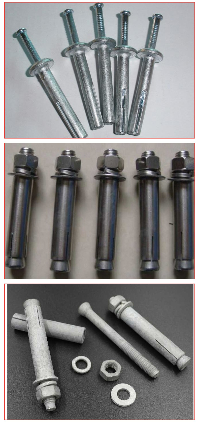 优惠镀锌膨胀螺栓拉爆螺丝膨胀钉爆炸螺丝砌块锚栓松软墙膨胀螺栓