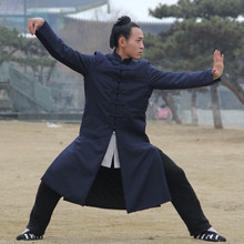 秋冬款太极棉袍加厚长袍道士棉袄武当太极服武当道袍冬天练功服装