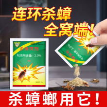 蟑螂药粉杀蟑饵剂灭蟑神器诱饵方便一件代发粉剂家用一窝端便携装