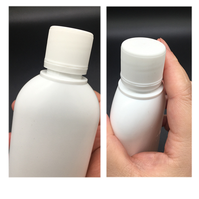 现货300ml180ml妇科洗液瓶塑料扁瓶清洁剂瓶pet外用 可印字 .