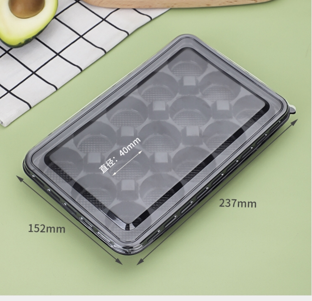 一次性塑料盒速度包装早餐盒 15格包子盒 12格水饺盒-阿里巴巴