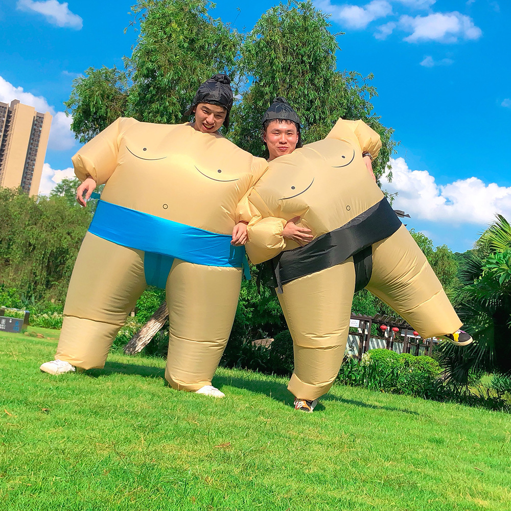 跨境相扑充气服装卡通人偶搞怪胖子服派对舞台表演年会充气服饰