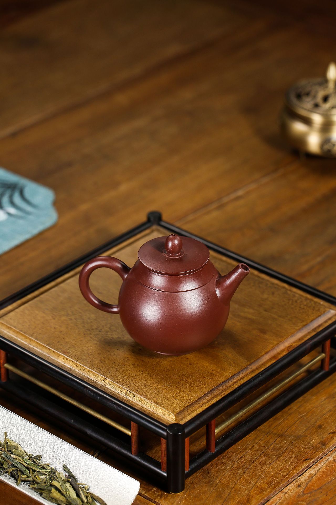 宜兴紫砂壶原矿老紫泥平盖文旦茶壶批发礼品定制茶具茶壶一件代发