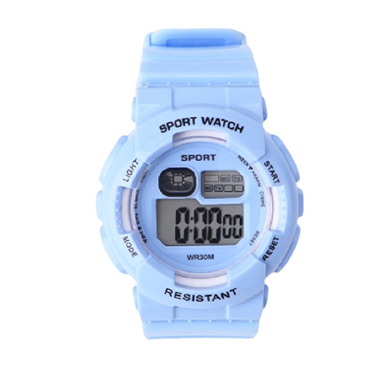 Xintun Children's Electronic Watch Led Waterproof Shockproof Sport Watch Macaron Luminous Student Watch Factory Wholesale