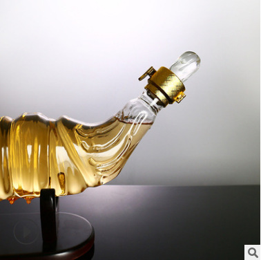 异形高硼硅玻璃泡酒瓶 750ml冬虫夏草造型工艺酒瓶泡酒瓶