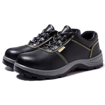 防砸防刺穿工作安全鞋牛皮实心底低帮防砸防刺耐磨防滑工作劳保鞋