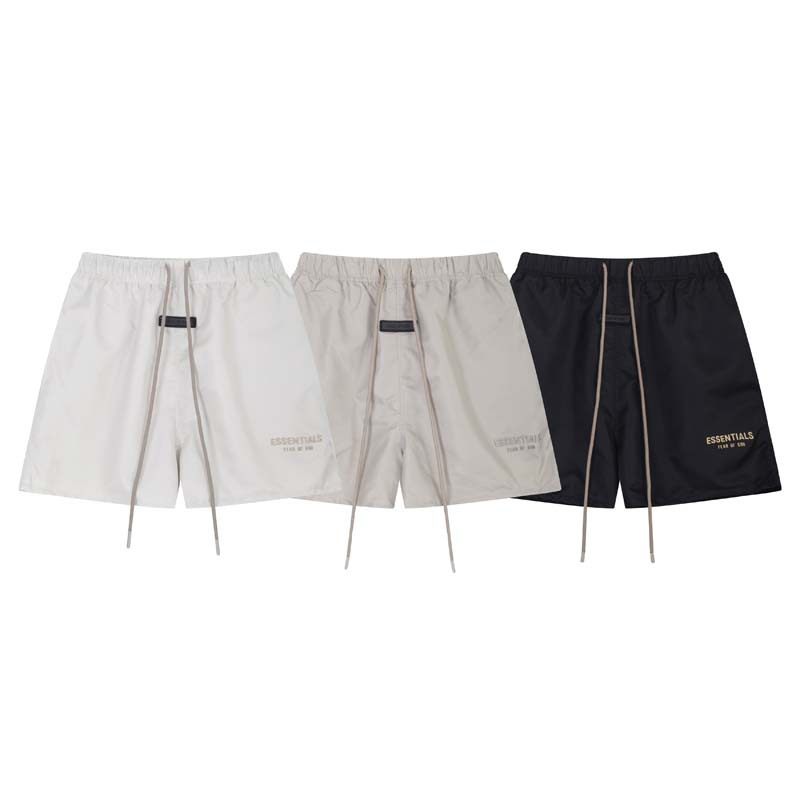 美潮高街fog复线小标字母essentials印花休闲五分裤高街短裤男女