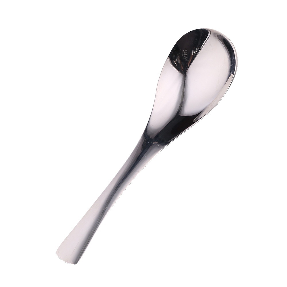 Cross-Border 304 Stainless Steel Earl Spoon Household Soup Spoon Children's Dessert Spoon Hotel Restaurant Spoon