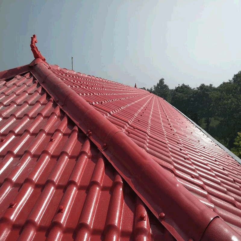 【pvc树脂瓦】可定制新型厂房建材琉璃瓦片屋面仿古合成pvc树脂瓦
