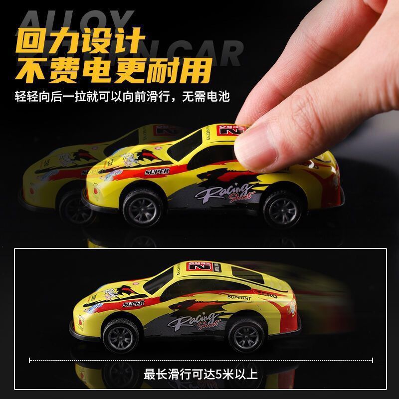 Best-Seller on Douyin Alloy Warrior Mini Car Children's Toy Car Wholesale Stall Model Drop-Resistant Simulation Car