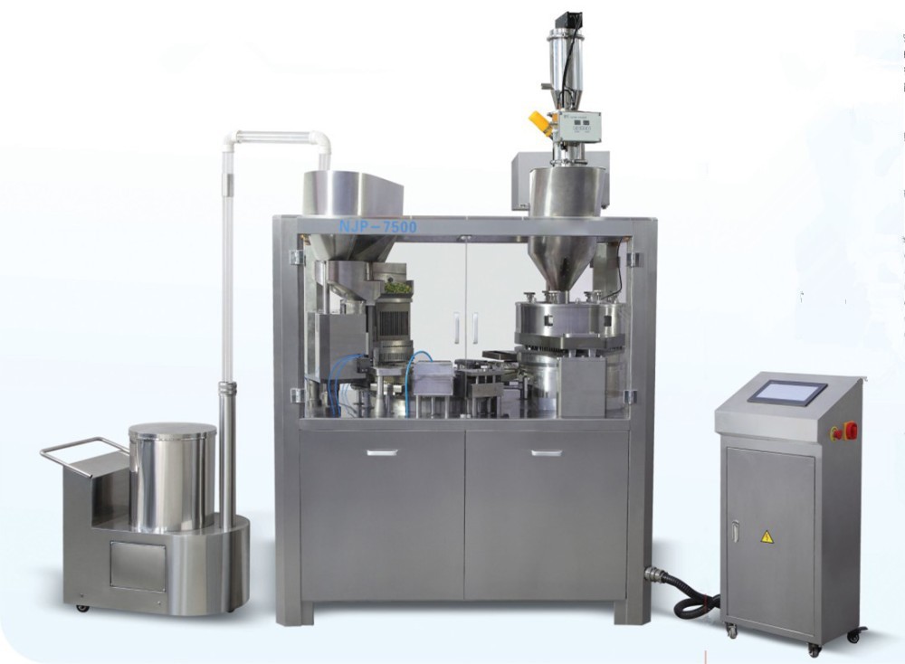njp-7500全自动胶囊填充机 粉末颗粒微丸胶囊填充装机工厂直销