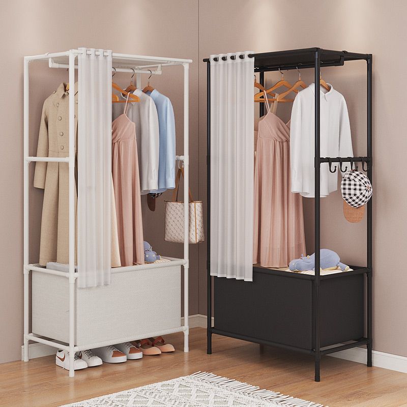 Simple Cloth Wardrobe Household Bedroom Dustproof Dormitory Rental Room Assembly Hanging Small Wardrobe Economical New Storage Cabinet