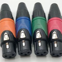 三芯XLR 卡龙头 音响麦克风调音台卡侬接插件