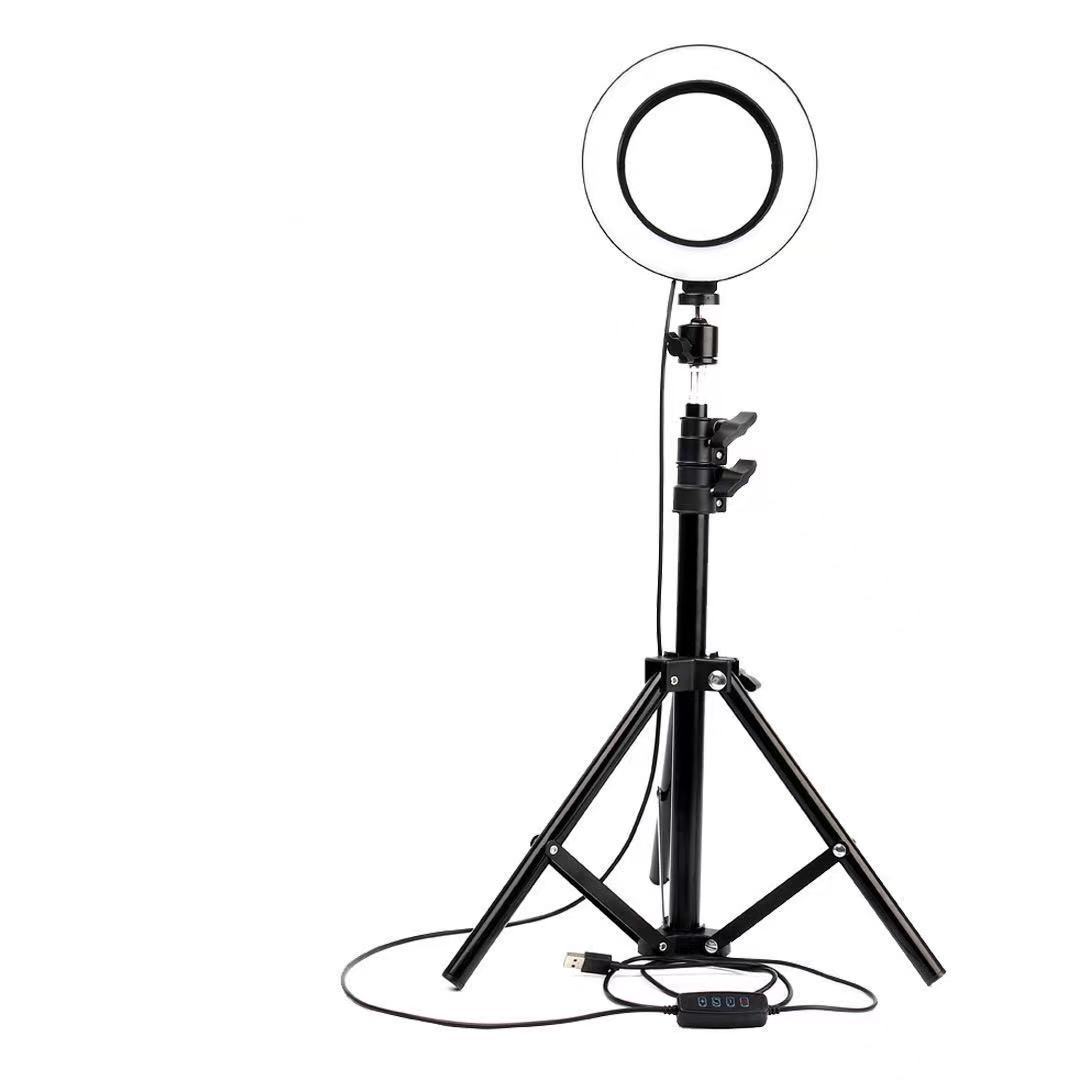 6英寸环形灯手机自拍三色变色闪光灯tiktok主播直播灯