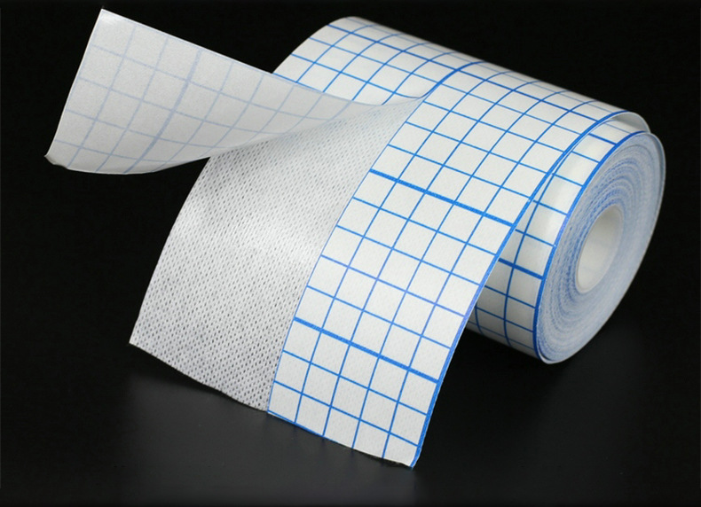 压敏医用胶贴包扎网格水刺无纺布透气敷料贴肚脐空白三伏贴宽胶带