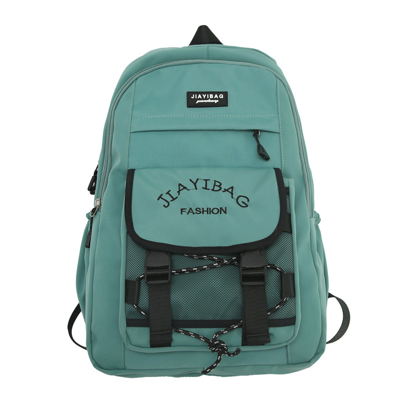 Cross-Border New Arrival Student Backpack Simple Casual Fashion Junior High School Student Campus Backpack Primary School Schoolbag