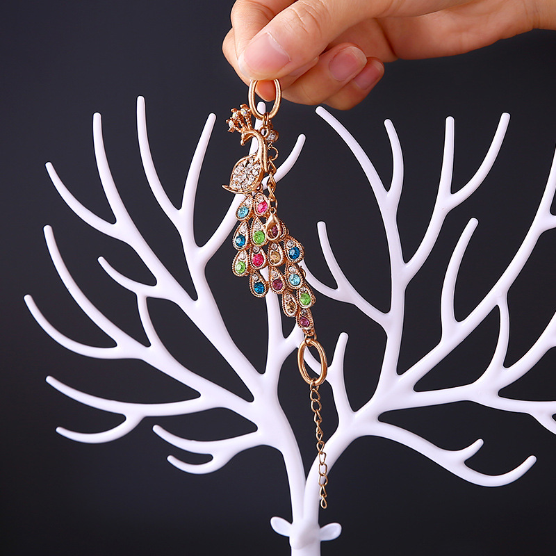 Antlers Tree-Shaped Creative Necklace Jewelry Display Stand Earring Rack Bracelet Bracelet Jewelry Storage Display Rack Boxed