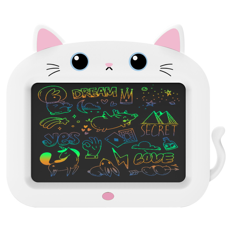 12-Inch Cartoon Cat LCD Handwriting Board LCD Writing Board Children's Drawing Board Graffiti Painting Electronic Blackboard