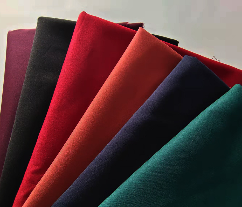 盛泽产地厂家批发直售高密棉锦弹力双层染色布