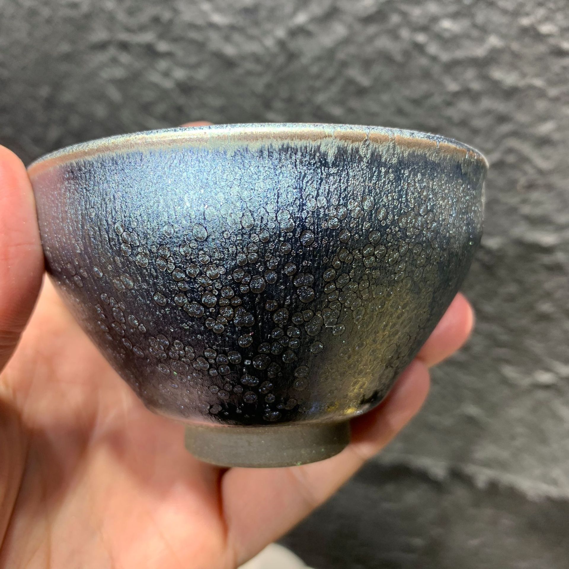 建盏杯天目盏曜变建盏茶杯主人杯观星纯手工银毫正品建阳建窑大号