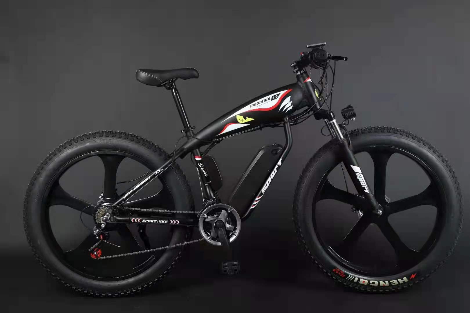 雪地电动迪斯远26寸折叠内藏式电动车 26寸电动自行车 26*4.0沙滩