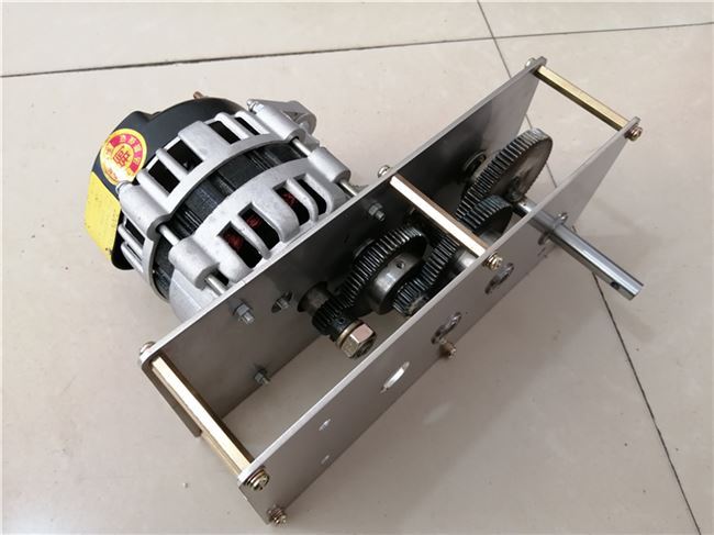 手摇发电机大功率洪涝灾害老式220v1500w瓦交流永磁无刷白金木箱