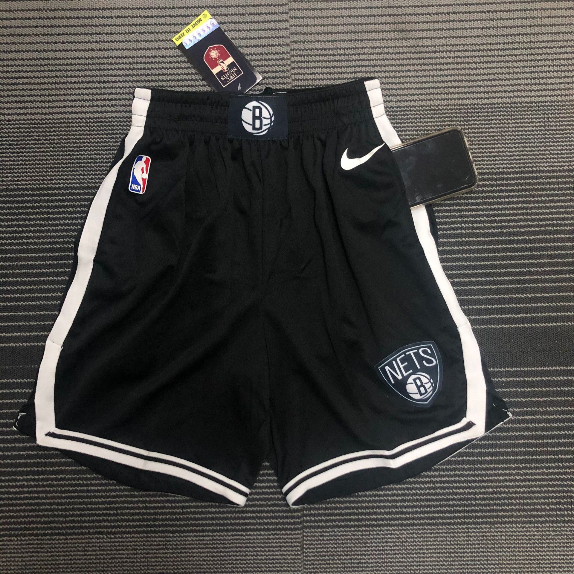 nba短裤篮网队刺绣短裤杜兰特欧文哈登篮球裤美式运动五分裤-阿里巴巴