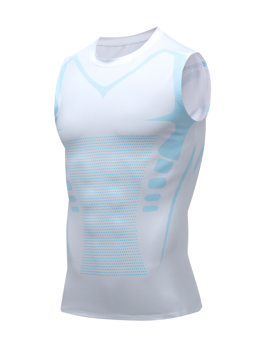 Pro Sports Vest Men's Quick-Drying High Elastic Tights Workout Long Sleeve Basketball Running Training Short Sleeve T-shirt Base Clothing