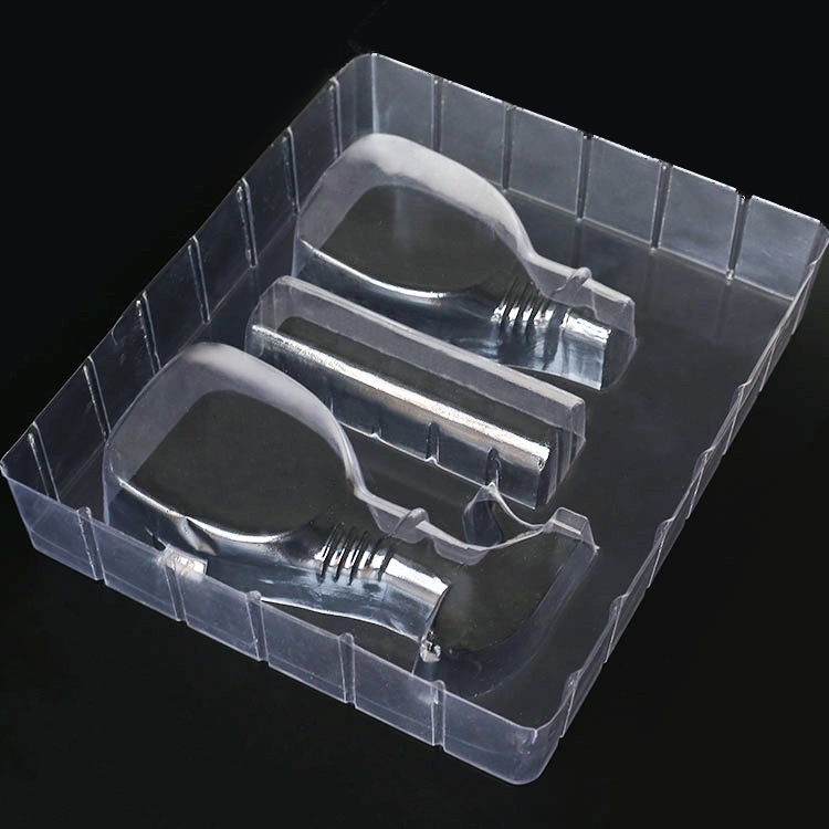 厂家定做pvc吸塑内托日用品清洁剂套装塑料内托包装盒子透明吸塑