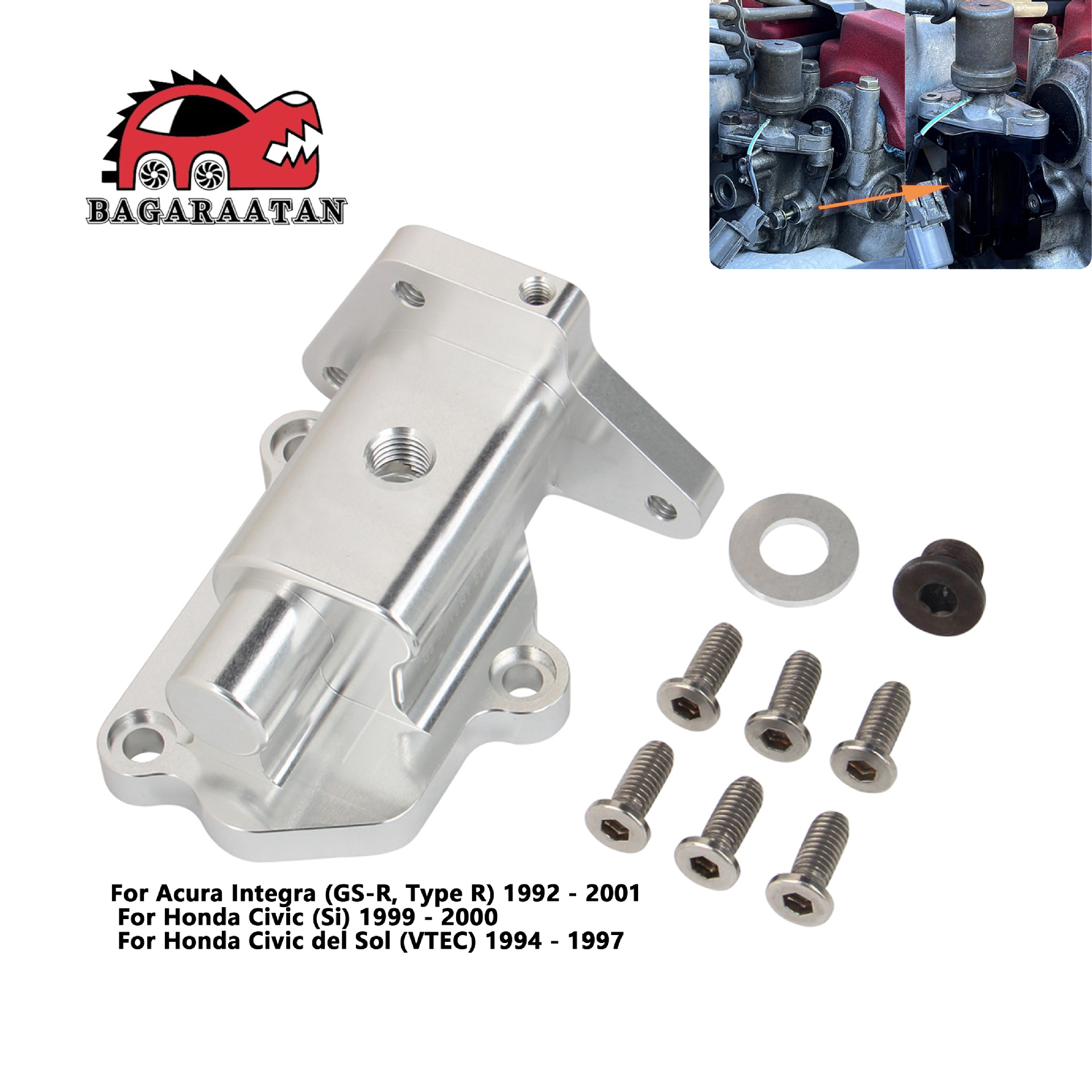 汽车改装配件缸盖电磁阀盖适用于思域 b series si eg ek b16 b18