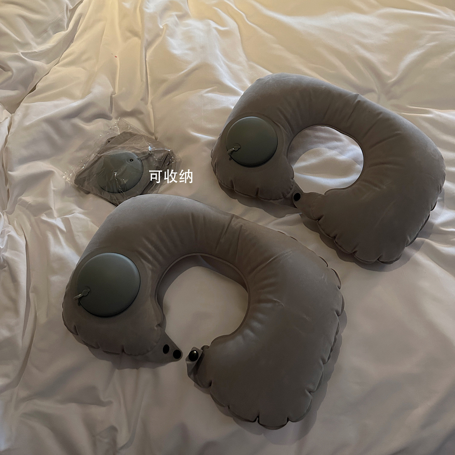 午睡枕头护颈枕脖子靠枕户外便携旅行睡觉充气u型枕-阿里巴巴