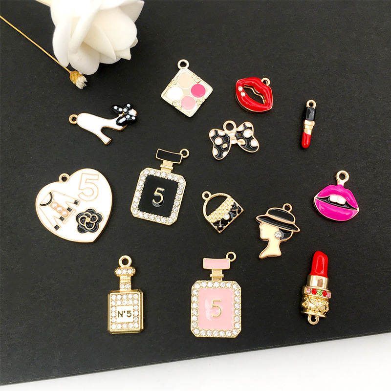 1 Women's Lipstick Oil Dripping Bag Perfume Bottle Oil Dripping DIY Ornament Accessories Classic Style Fashion Series Pendant