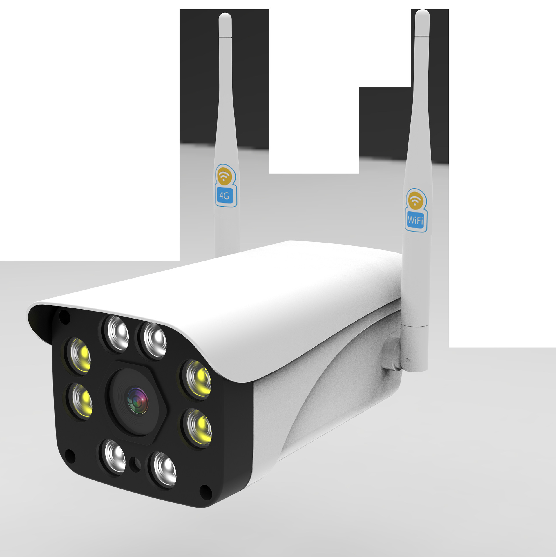 跨境无线双光源wifi 8灯户外监控摄像头枪机wireless cctv camera