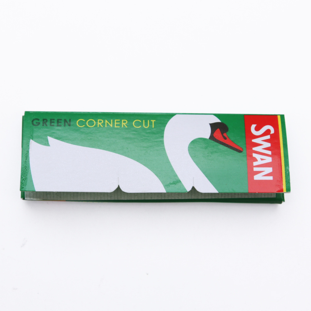 居家日用品 绿天鹅手卷烟纸自带胶一盒一张