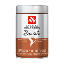 原装进口意大利illy意利巴西咖啡豆250g罐装中度意式阿拉比卡