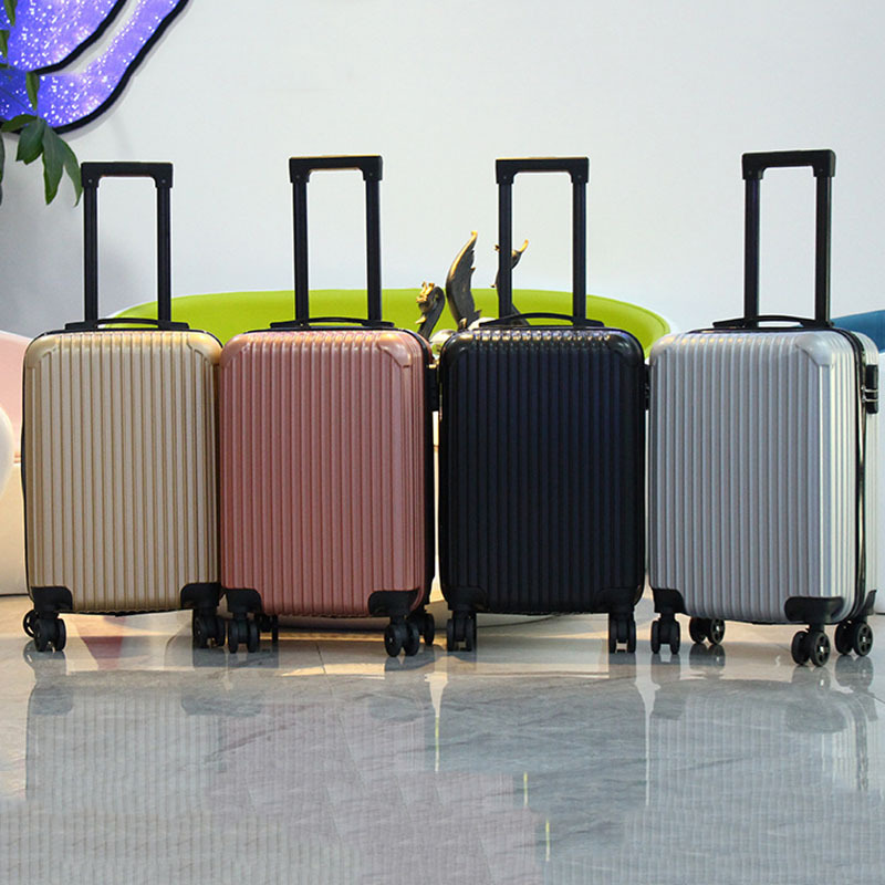 20寸学生行李箱成人拉杆箱拉链带密码锁简约旅行登机箱大容量箱包